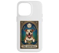 The Goofball Pitbull Tarot Card - Funny Pibble Dog Mom/Dad Case for iPhone 14 Pro Max