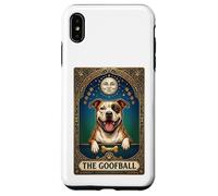 The Goofball Pitbull Tarot Card - Funny Pibble Dog Mom/Dad Case for iPhone XS Max