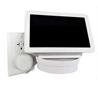 The Google Home Nest Hub [Gen 1 and Gen 2] Mount for Electrical Outlets. Full Swivel. Installs in Seconds. Hidden Cord Storage. Award Winning Design. Works on All Vertical Outlets.