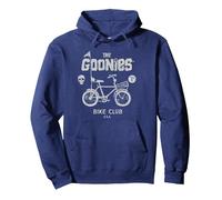 The Goonies Bike Club Pullover Hoodie, Adult Unisex, Navy Blue, Medium