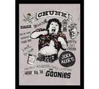 The Goonies Chunk Framed Poster in Black The Goonies Black