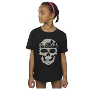 The Goonies Girl's Map Skull Cotton T-Shirt in Black | Size: 5-6 Years The Goonies Black 5-6 Years
