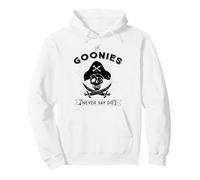 The Goonies Never Say Die Skull Pirate 80s Fun Classic Logo Pullover Hoodie