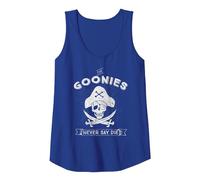 The Goonies Never Say Die Tank Top, Women, Royal Blue, Small