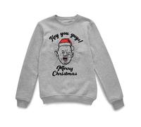 The Goonies Official HO HO HO You Guys Sweatshirt - Grey | Size: 2XL The Goonies Grey 2XL