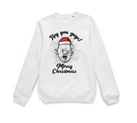 The Goonies Official HO HO HO You Guys Sweatshirt - White | Size: XL The Goonies White XL