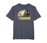 The Goonies Pirate Ship T-Shirt, Men's Big and Tall, Heather Blue, 6X Tall