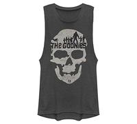 The Goonies Skull Map Women's Muscle Tank, Charcoal, L