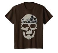The Goonies Skull Treasure Map Silhouette Kids T-Shirt, Youth, Brown, 4T