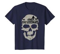 The Goonies Skull Treasure Map Silhouette Kids T-Shirt, Youth, Navy Blue, Small