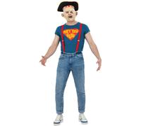 Smiffys The Goonies Sloth Costume Top, Braces, Hat, Mask, Officially Licensed The Goonies Fancy Dress, Adult Dress Up Costumes