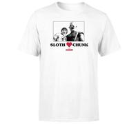 The Goonies Sloth Love Chunk Men's T-Shirt - White | Size: 2XL The Goonies White 2XL