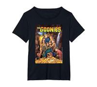 The Goonies Treasure Scene T-Shirt, Women's Plus, Black, 5X
