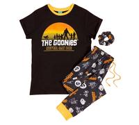 The Goonies Women's Never Say Die Pyjama Set in Black | Size: Medium The Goonies Black M