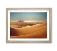 The Gorgeous Desert H1022 Framed Print for Living Room Bedroom Home Office Décor, Wall Art Picture Ready to Hang, Oak A3 Frame (46 x 34 cm)