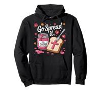 The Gospel Go Spread It Christian Floral Pullover Hoodie