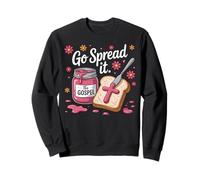 The Gospel Go Spread It Christian Floral Sweatshirt