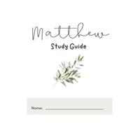 The Gospel of Matthew Bible Study Guide for Students: Reflection + Crossword Puzzle + Word Search for EVERY CHAPTER