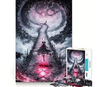 The Gothic Demon Walk Jigsaw Puzzle for Teenagers 1000 Pieces Enhance Recall Quiet Fun Exact Edge Artistic Gift (50x75cm)