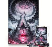 The Gothic Demon Walk Jigsaw Puzzle for Teenagers 1000 Pieces Enhance Recall Quiet Fun Exact Edge Artistic Gift (50x75cm)
