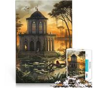 The Gothic LibraryJigsaw Puzzles for teenagers 1000 Pieces Toy Intellectual Game is ideal as a gift for the whole family 38x26cm
