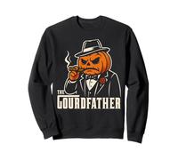 The GOURDFATHER Funny Halloween Pumpkin Mafia Movie Parody Sweatshirt