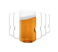 The govino Go Anywhere Classic Series Beer Glasses Flexible Shatterproof Recyclable Tritan Plastic, 16-Ounce, Set of 4