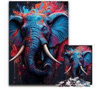 The Graceful Elephant Jigsaw Puzzles 1000 Pieces for Adults Impossible Jigsaw Puzzles for Adults Brain Challenge for TeenagersHome Decor 1000 PCS(75x50cm)