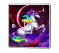 the grafix studio Bright Pretty Unicorn Light Switch Sticker Vinyl/Skin cover, sw148