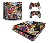 the grafix studio Comics Sticker/Skin PS4 slim/Compatible With Sony Playstation 4 Slim Console & Remote controller stickers, pss16