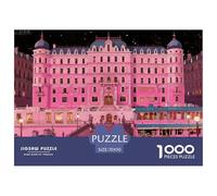 The Grand Budapest Hotel Wooden Jigsaw Puzzle Waterproof 1000 Piece Puzzles for Adults Gifts Challenging And Brainteasing Games