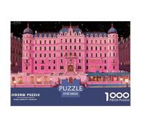 The Grand Budapest Hotel Wooden Jigsaw Puzzle Waterproof 1000 Piece Puzzles for Adults Gifts Challenging And Brainteasing Educational Games