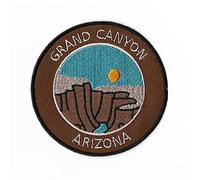 The Grand Canyon Arizona Patch Embroidered Iron or Sew on Badge Applique Desert Trek Las Vegas Nevada USA Travel Souvenir