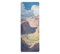 The Grand Canyon portable yoga mat for gym printed, non slip, yoga mat towel non slip with bags tapete para ejercicio 71x26 inches