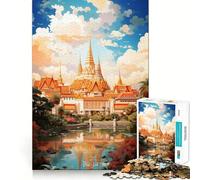 The Grand Palace Bangkok Jigsaw Puzzles for Teenagers 1000 Brain Workout Toy Simple Fun Image Assembly Cherished Gift (50x75cm)