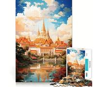 The Grand Palace Bangkok Puzzles for Adults 1000 Pieces Brain Challenge Toy Calm Mind Clear Cut Art Collection Piece (38x26cm)