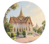The Grand Palace of Bangkok Jigsaw Puzzles Puzzle for Adults Kids. 1000 Pieces Building Whimsical Challenge Toy Educational Game Home Decoration for Adults& Kids Age 14 Years Up 1000pcs (67.5x67.5cm)