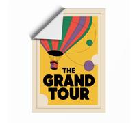 The Grand Tour Art Deco Unframed Wall Art Print A4 (29.7×21cm), Wall Decor for Living Room, Bedroom, Office & Home, Art Gift