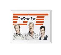 THE GRAND TOUR JEREMY CLARKSON HAMMOND JAMES MAY SIGNED Poster Decorative Painting Canvas Wall Art Living Room Poster Bedroom Painting Canvas Art Poster and Wall Art Picture Print Modern Family
