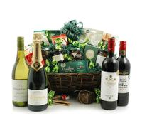 The Grande Food & Wine Hamper Gift - Luxury Hamper of Wine & Gourmet Food - Hamper Gift for Women, Men, Anniversary, Birthdays, Hampers for Couples