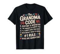 The Grandma Code Funny Mother’s Day Design for Grandparents T-Shirt