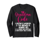 The Grandma Code Mother's Day Grandmother Granny Grandmom Long Sleeve T-Shirt