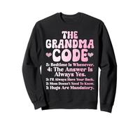 The Grandma Code Mother's Day Grandmother Granny Grandmom Sweatshirt