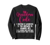 The Grandma Code Mother's Day Grandmother Granny Grandmom Sweatshirt