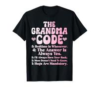 The Grandma Code Mother's Day Grandmother Granny Grandmom T-Shirt