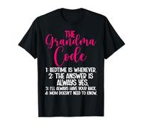 The Grandma Code Mother's Day Grandmother Granny Grandmom T-Shirt