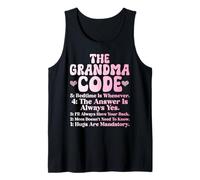The Grandma Code Mother's Day Grandmother Granny Grandmom Tank Top