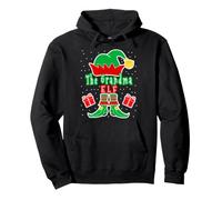The Grandma Elf - Funny Christmas Elf Pun Pullover Hoodie