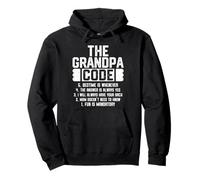 The Grandpa Code Cool Grandfather Joke Fathers Day Funny Pullover Hoodie