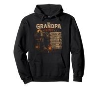 The Grandpa Code Funny Bigfoot Camping Humor Quote Pullover Hoodie